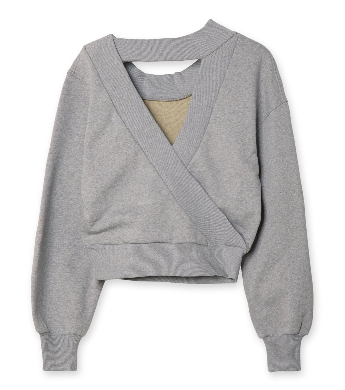 Sweatshirt Wrap Back Detail - 2