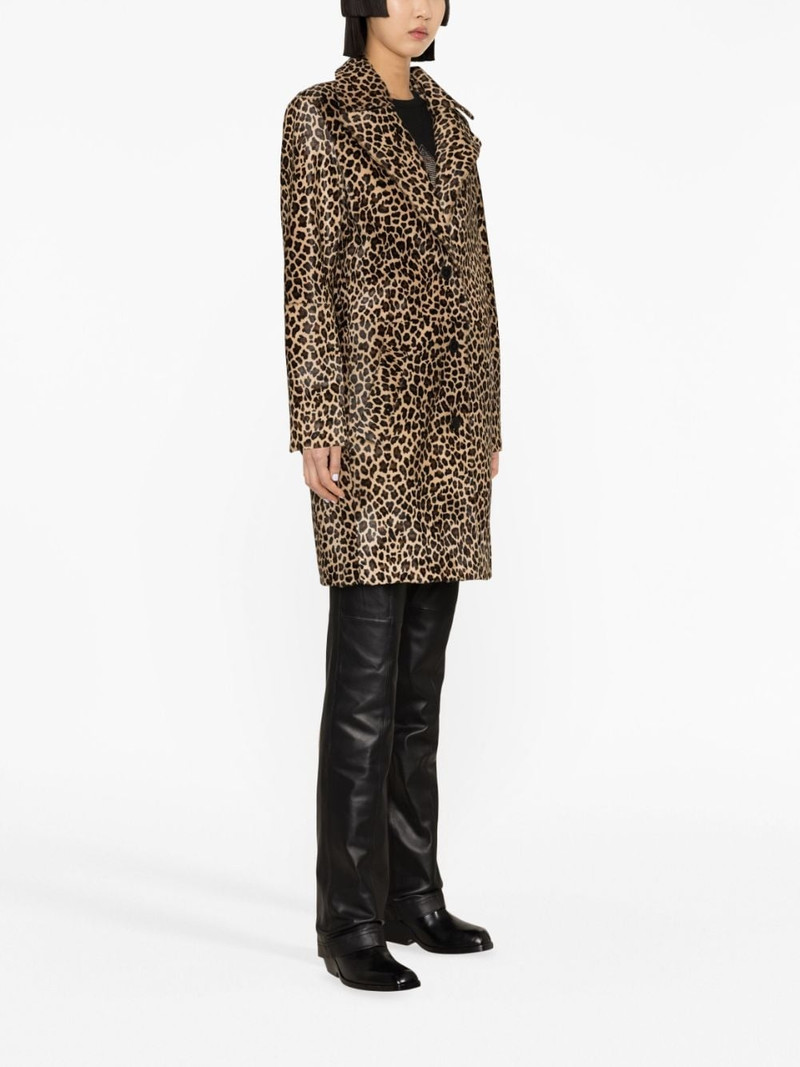 leopard-print calf hair coat 3