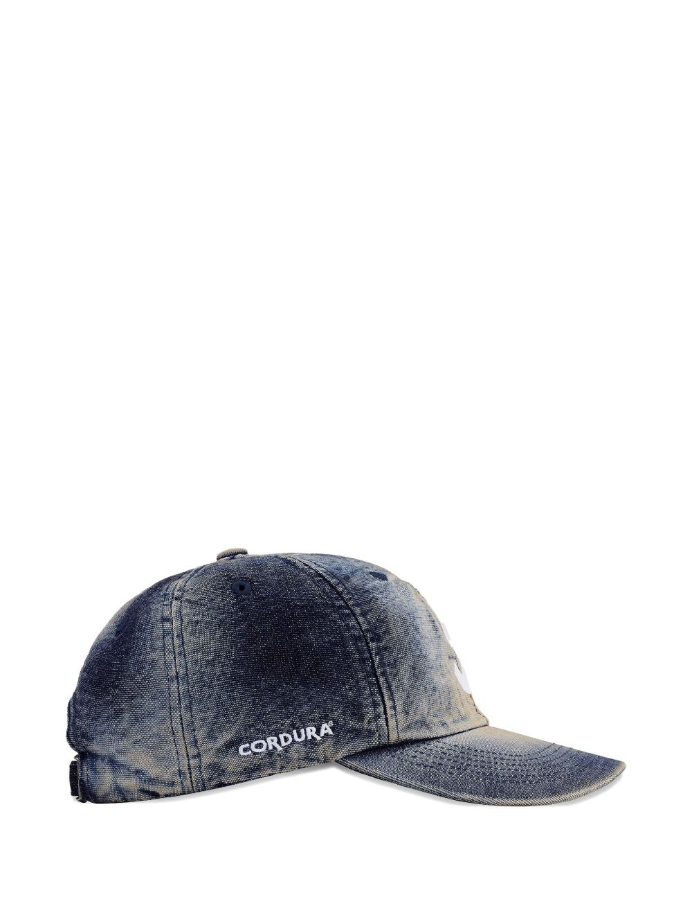 cordura denim logo-detail cap - 2