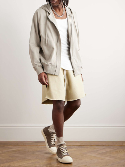 Rick Owens DRKSHDW Garment-Dyed Cotton-Jersey Drawstring Shorts outlook
