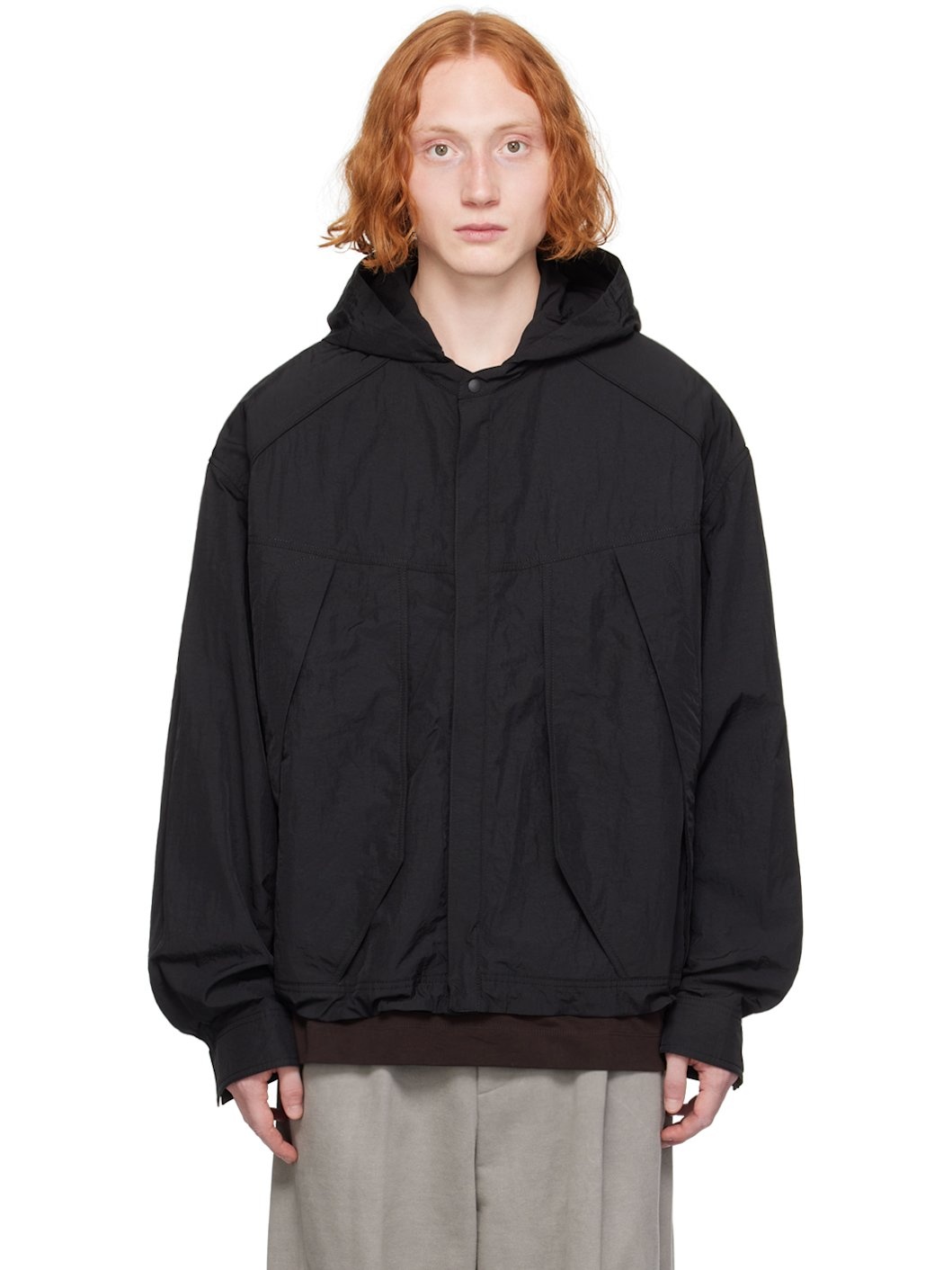 Black Big Pocket Jacket - 1