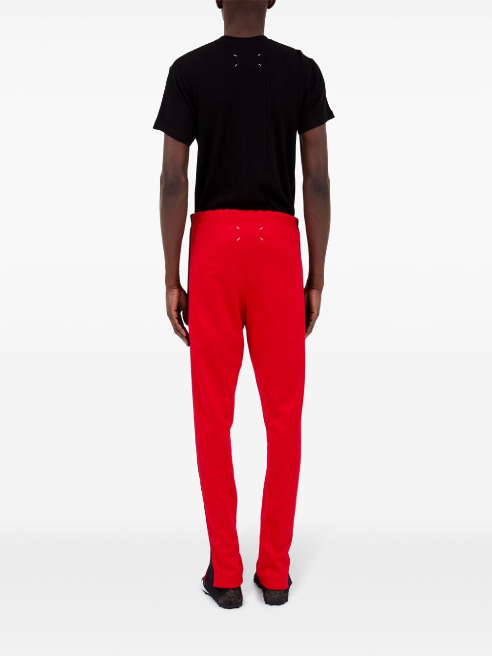 side-stripe track pants - 4