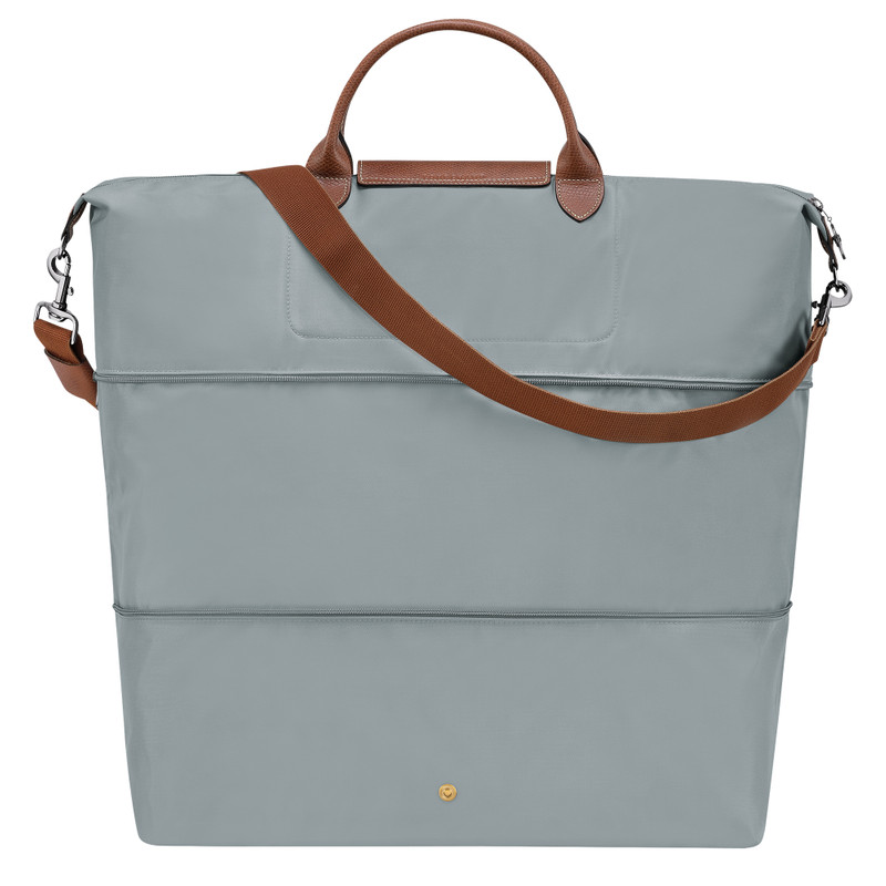 Le Pliage Original Travel bag expandable Steel - Recycled canvas 3
