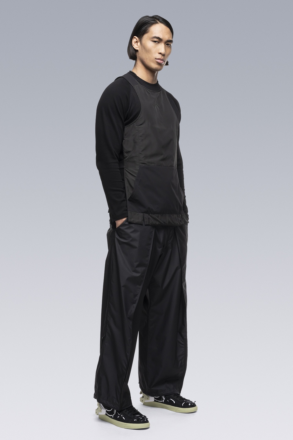 P45-GTPL 2L Gore-Tex Paclite Plus Single Pleat Trouser Black - 36