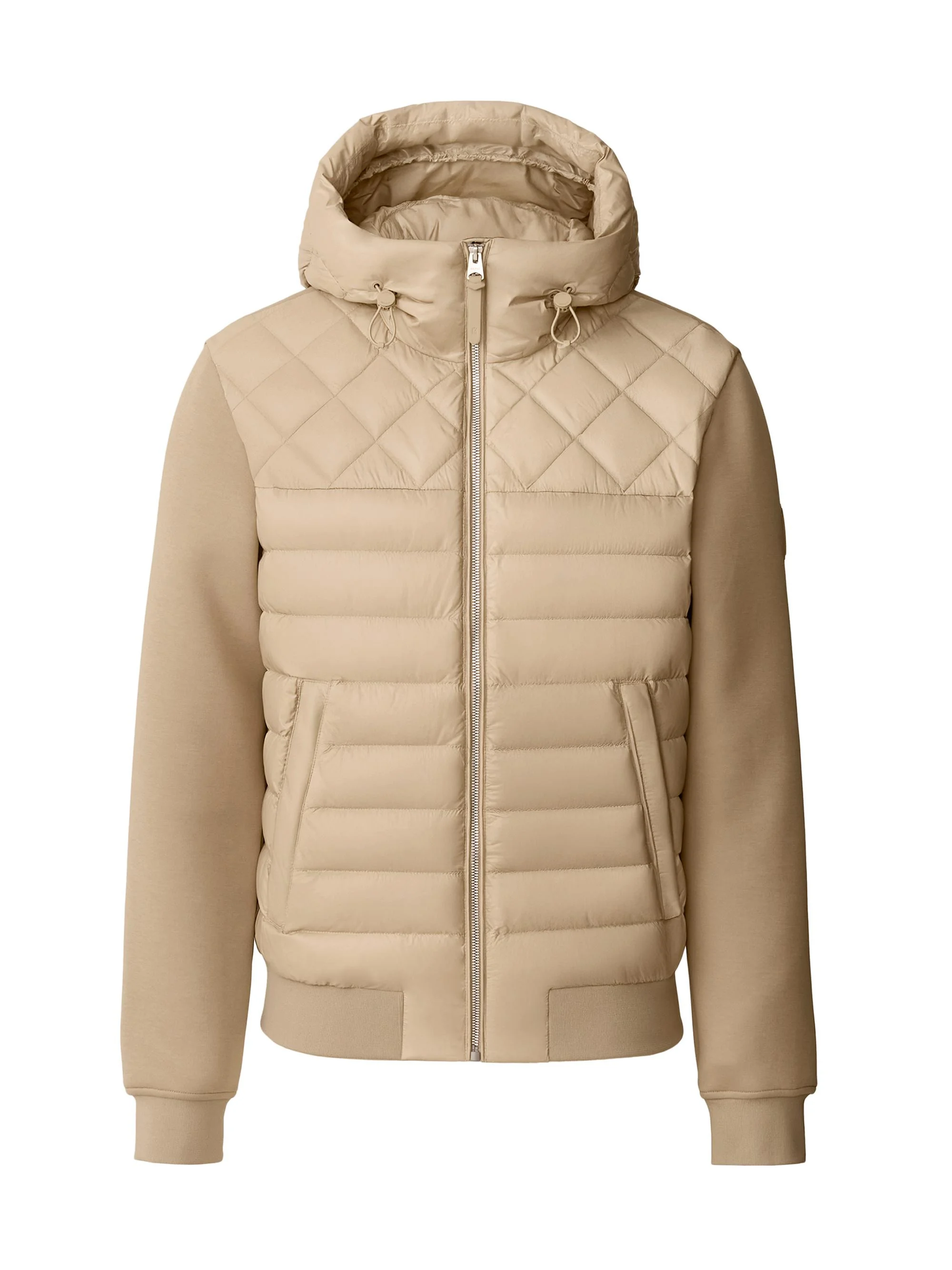 Men's Fletcher Mixed-Media Down Jacket - Light Camel - 1