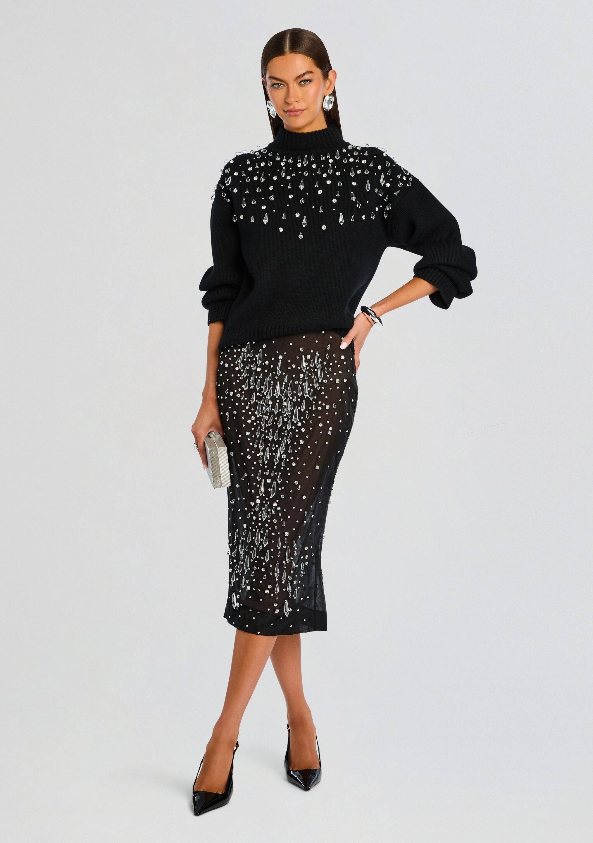 CHRISTA EMBELLISHED SWEATER - 5