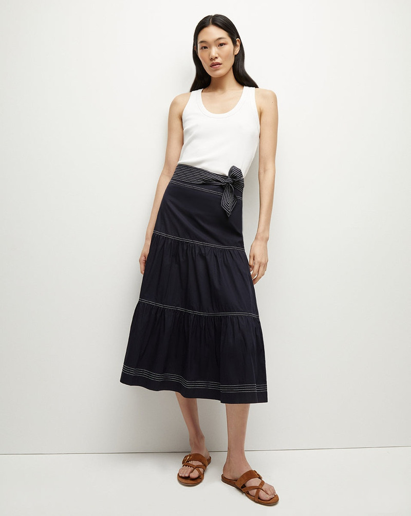 VERONICA BEARD ARMIDA MIDI SKIRT outlook