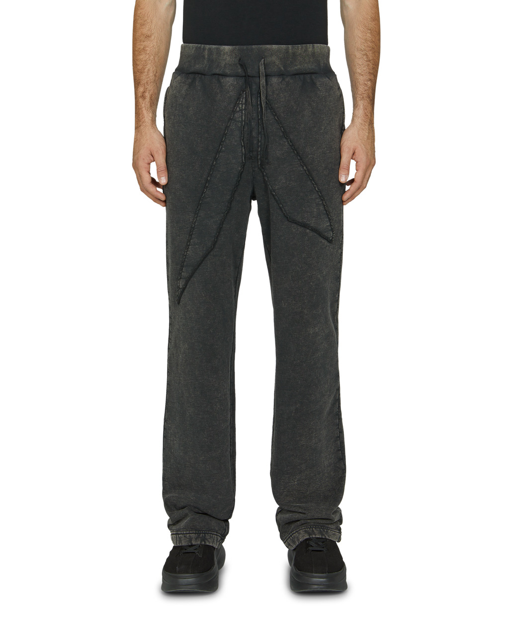 INTARSIA APPLIQUE LOGO SWEATPANTS - 2