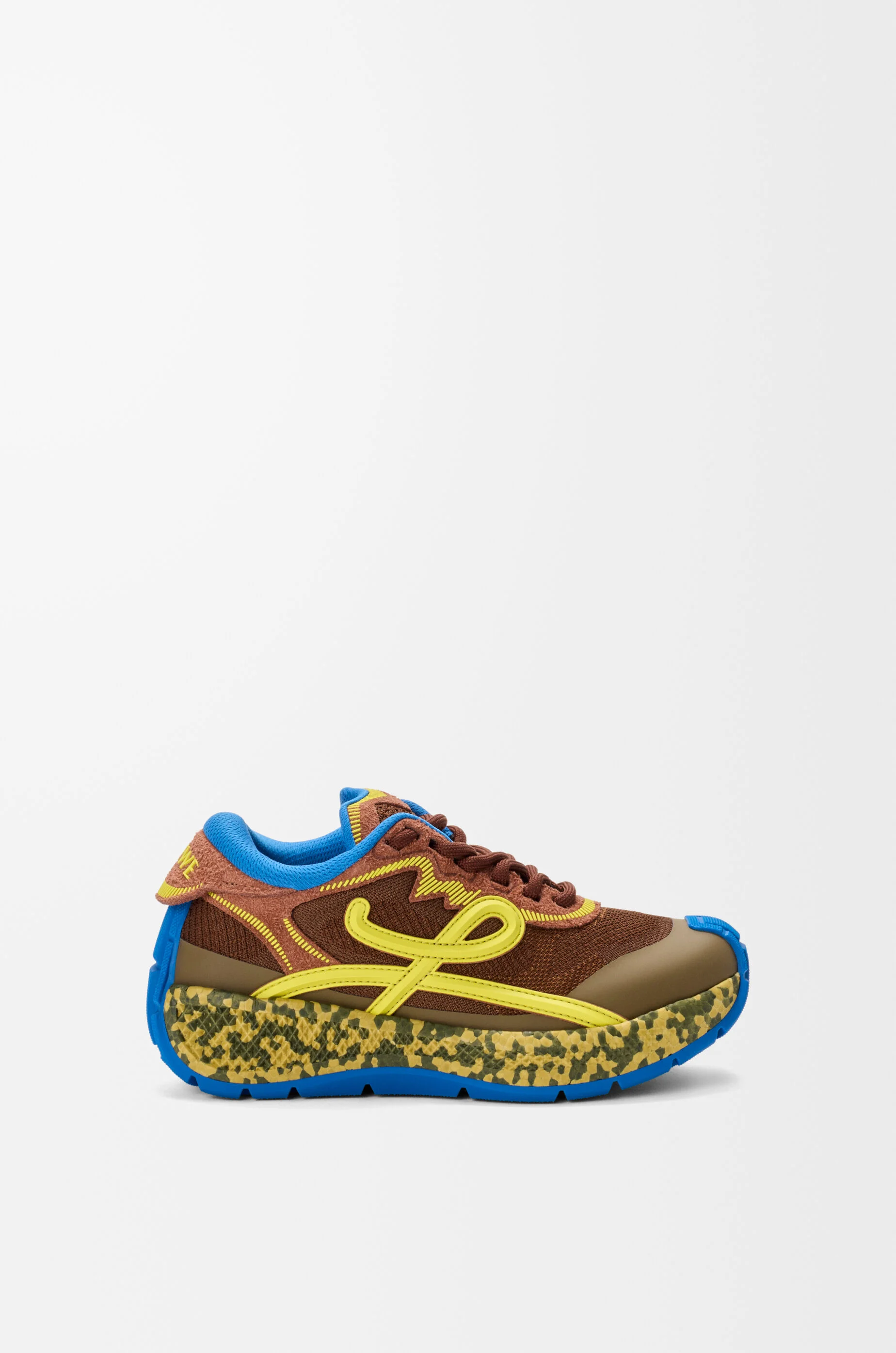 Pogo sneaker in technical knit and suede - 1