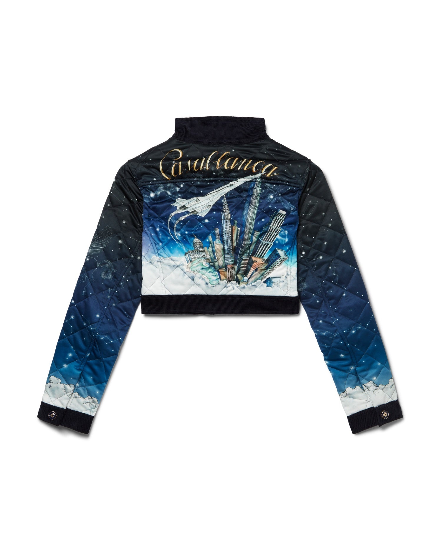 Vol De Nuit Quilted Cropped Jacket - 2