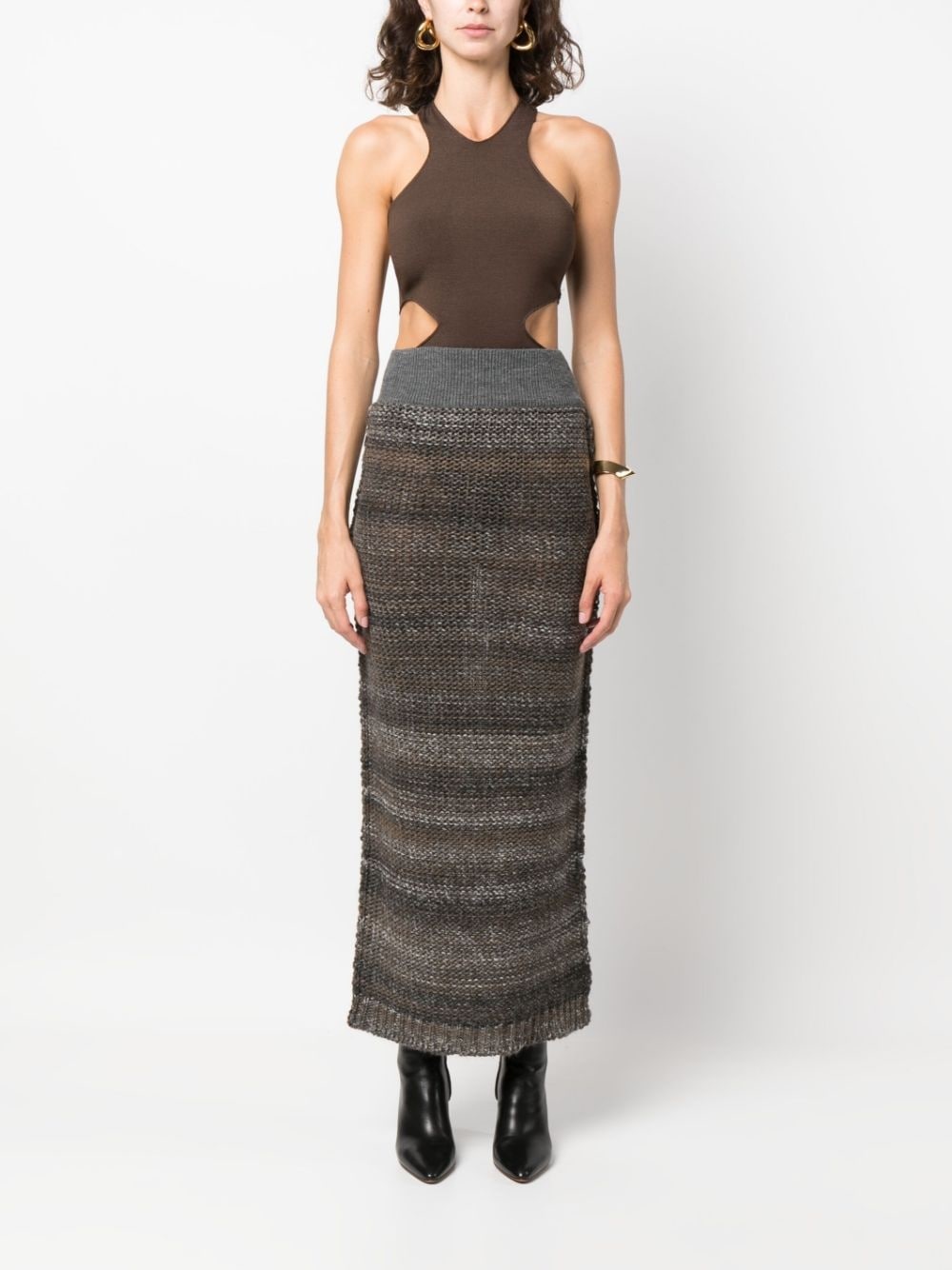 Lynette knitted midi skirt - 2