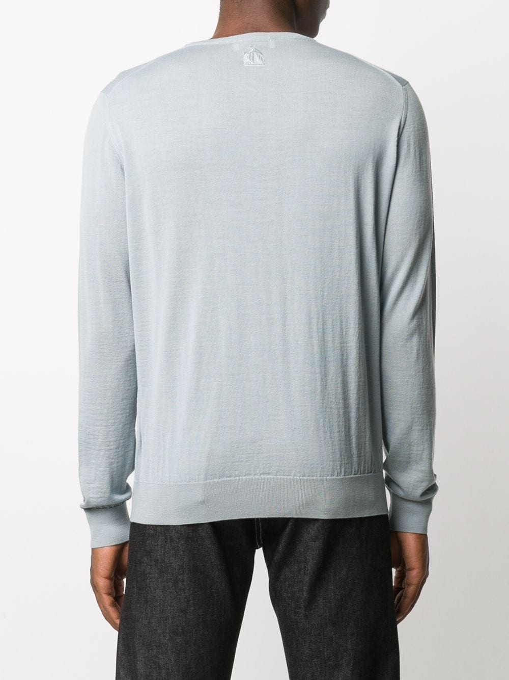 fine-knit crew-neck jumper - 4