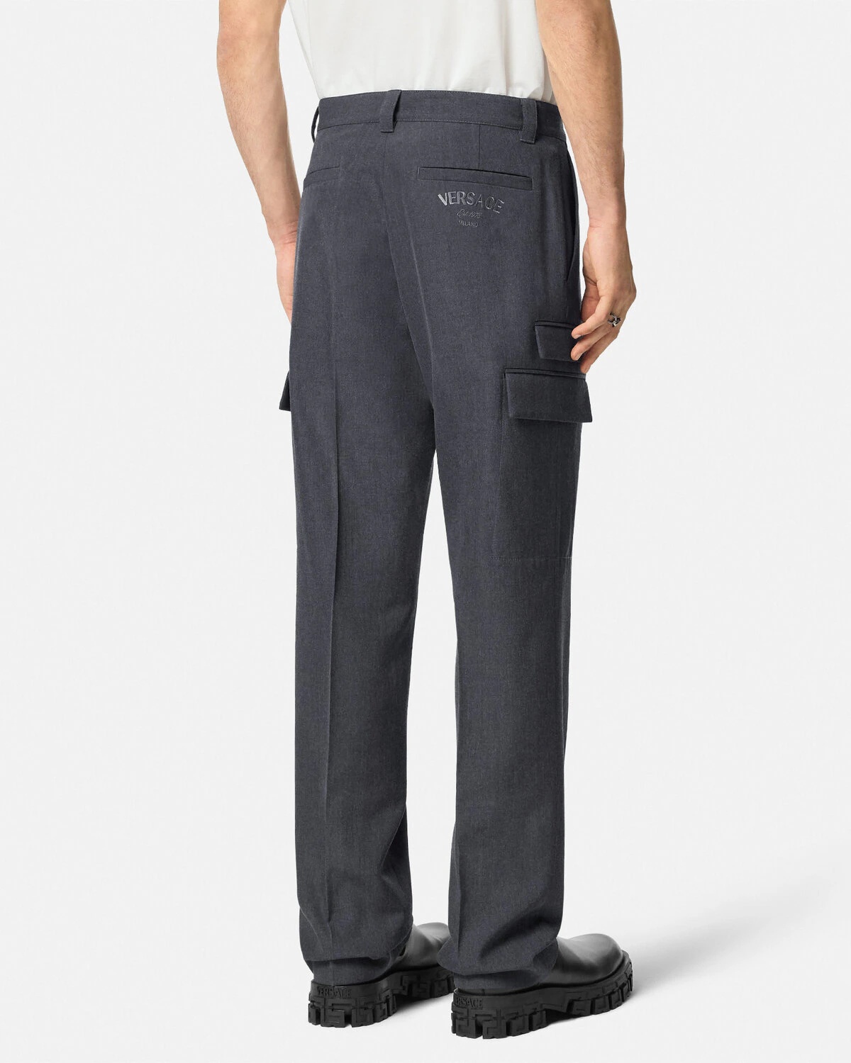 Wool Cargo Trousers - 5