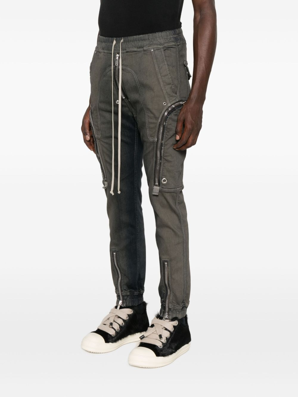 zip-detail trousers - 3