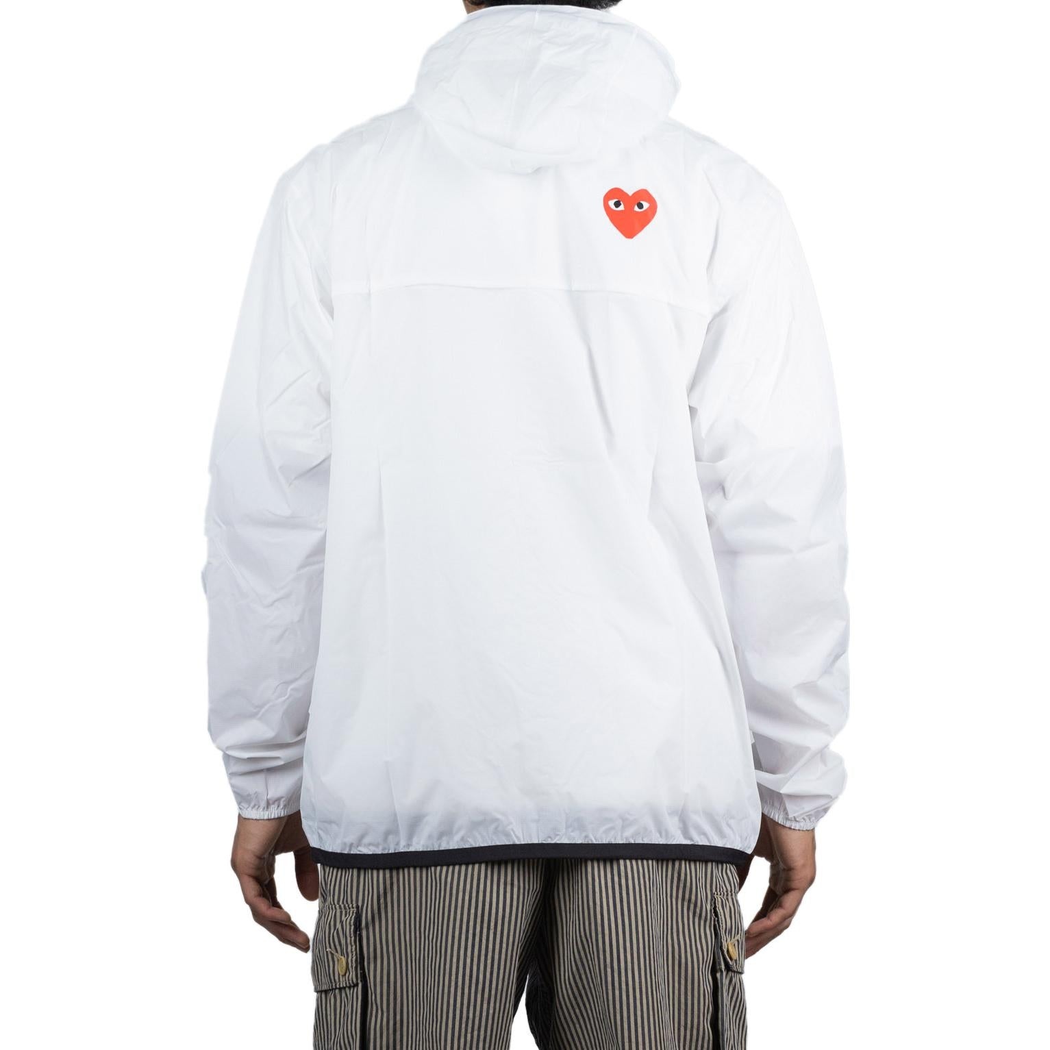 COMME des GARCONS PLAY x K-WAY Jacket Full Zip 'White' P1J501-WHITE - 4