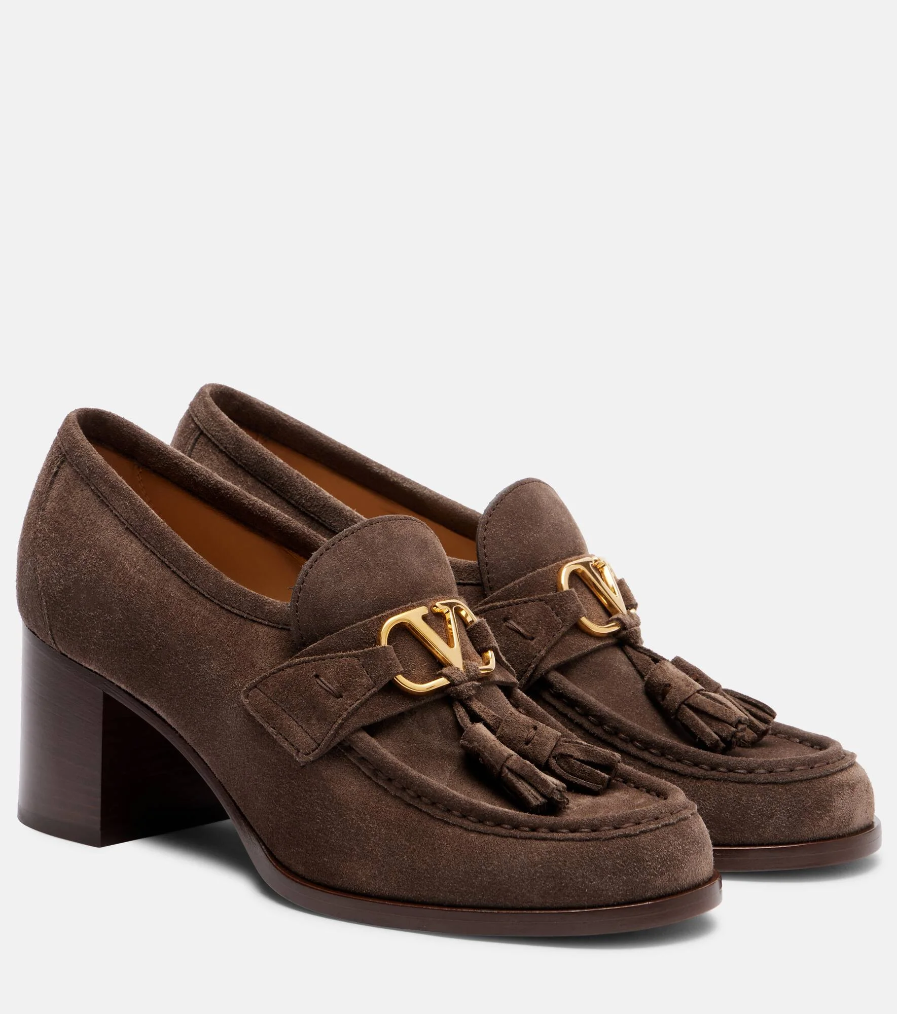 VLogo 60 suede loafer pumps - 1