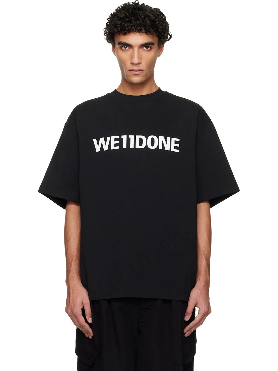 Black Large Basic Logo T-shirt - 1