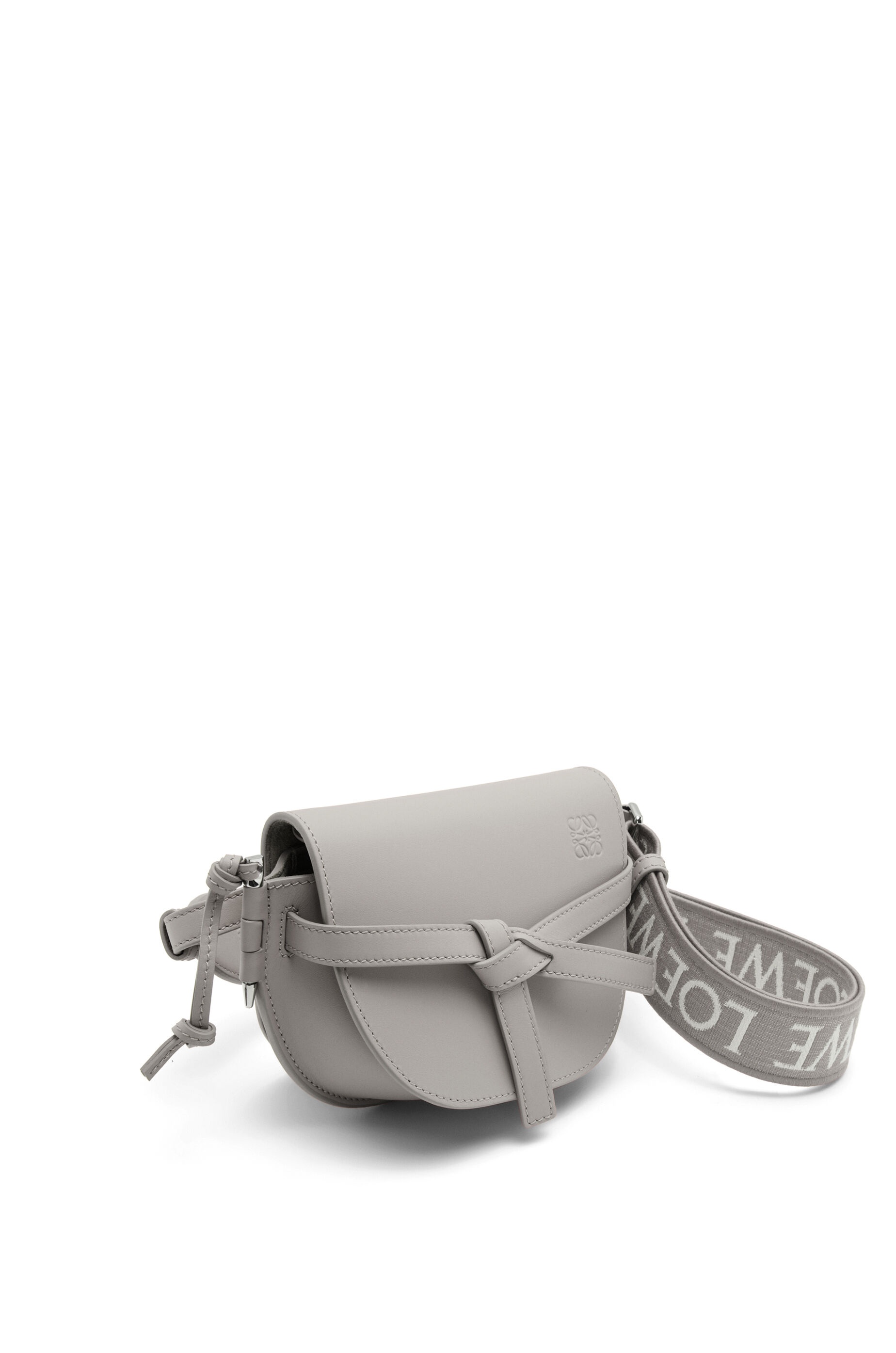 Mini Gate Dual bag in soft calfskin and jacquard - 2