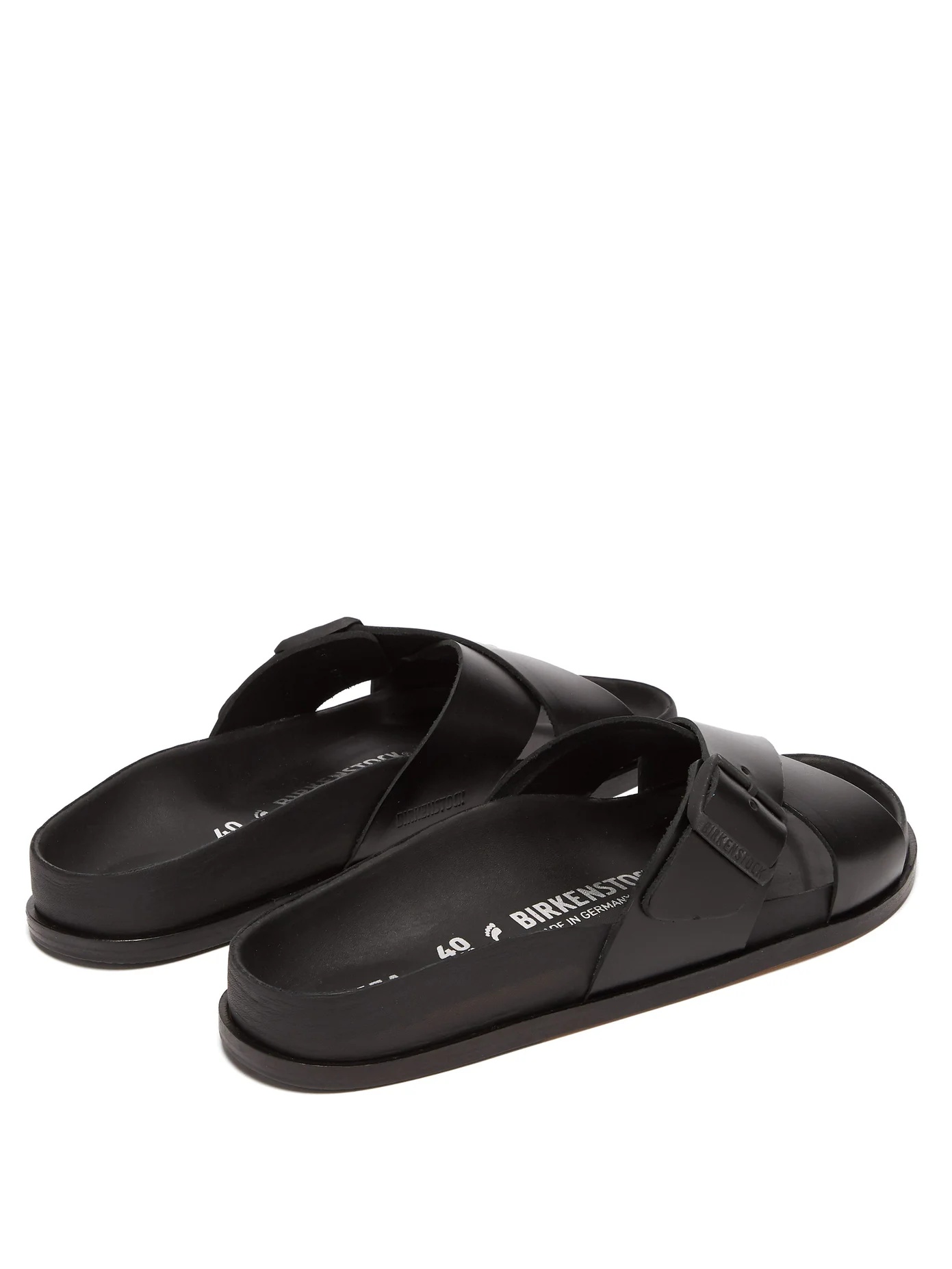 Sienna crossover leather slides - 4