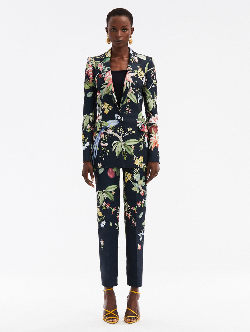 Oscar de la Renta DEGRADE FLORA & FAUNA FAILLE JACKET outlook