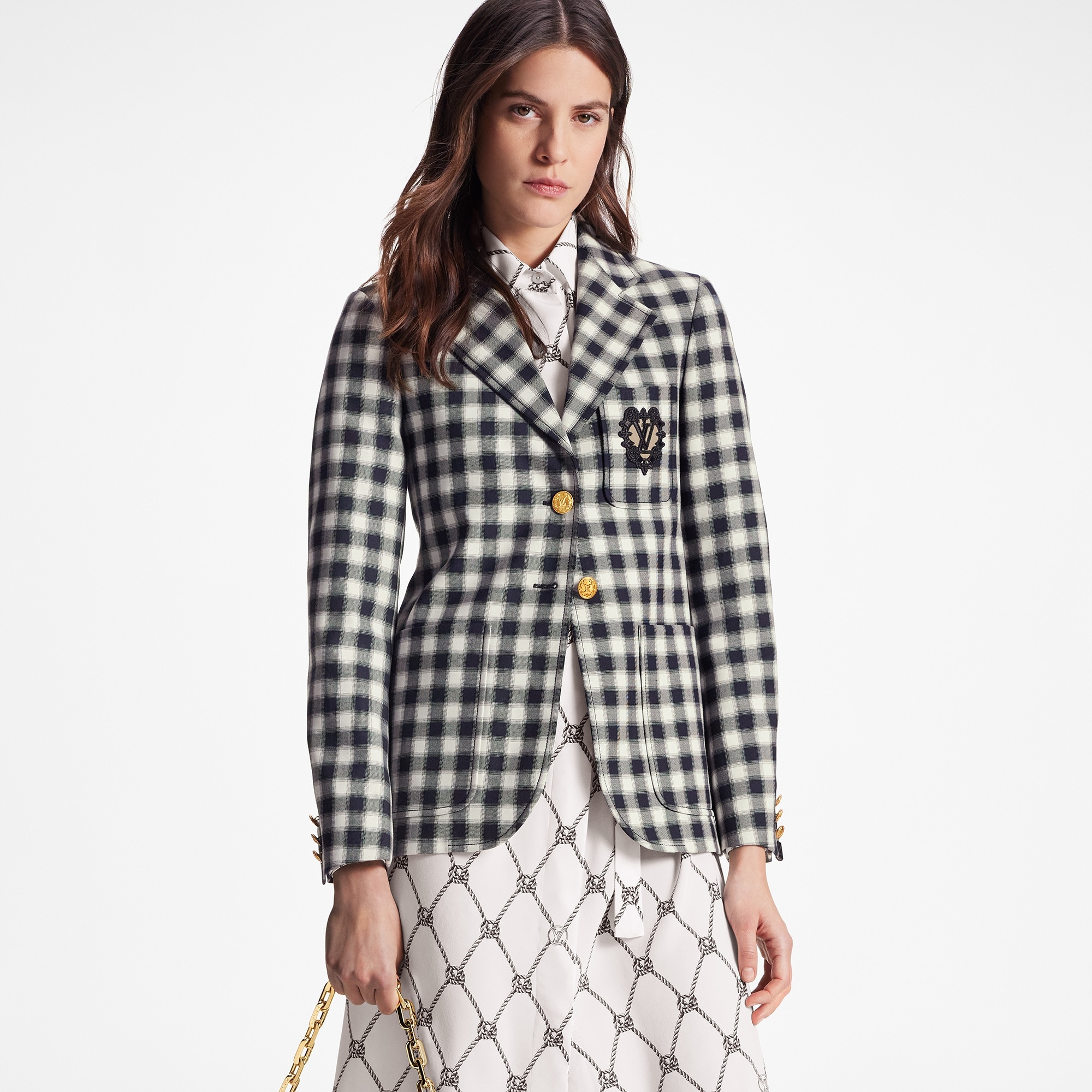 Vichy Check Preppy Blazer - 5