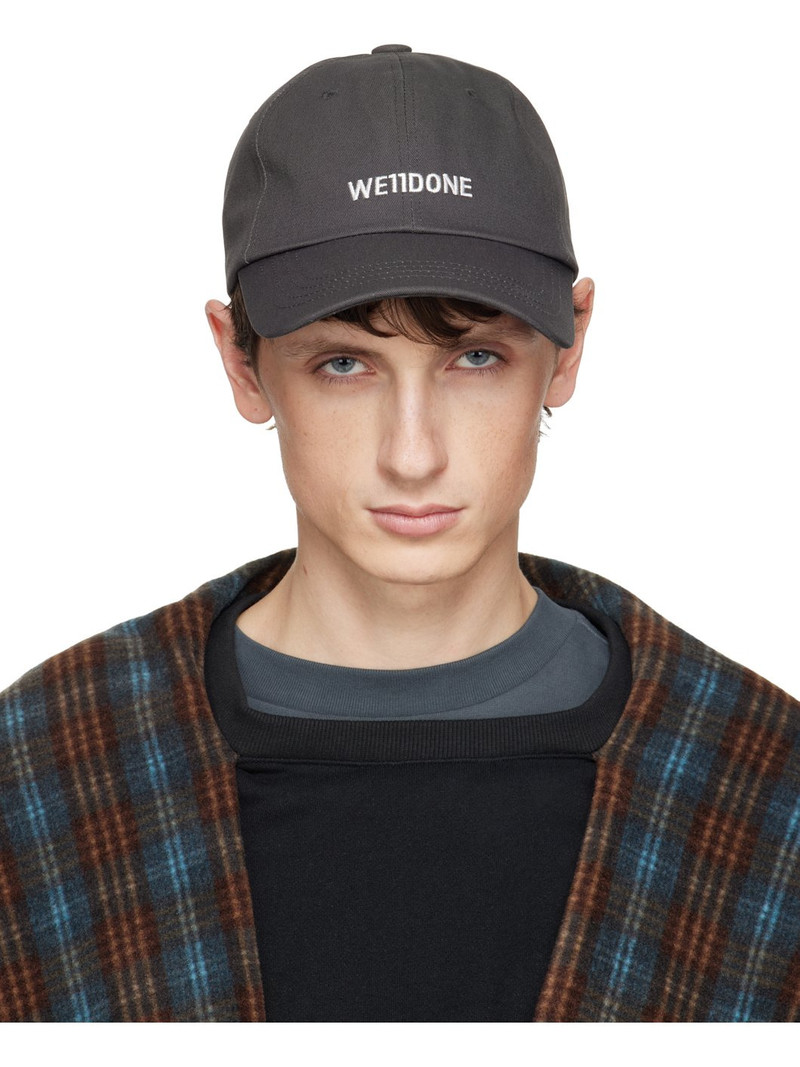 Gray Basic Small Logo Cap 1