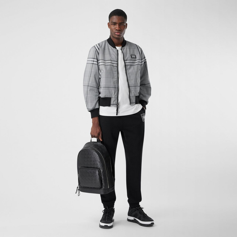 Monogram Leather Backpack 6