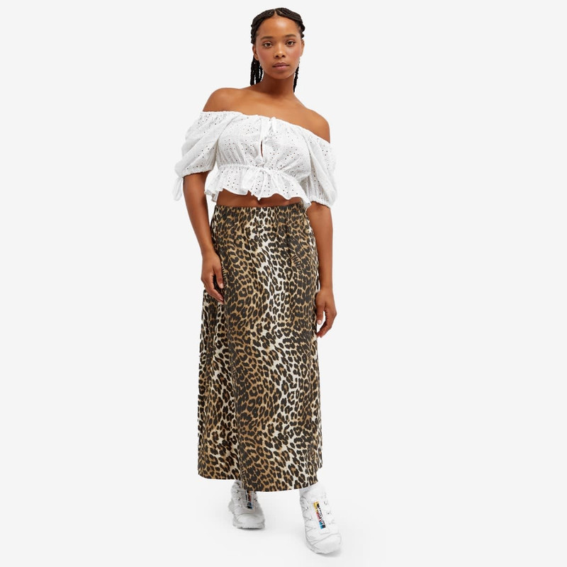 GANNI GANNI Light Broderie Anglaise Crop Top outlook