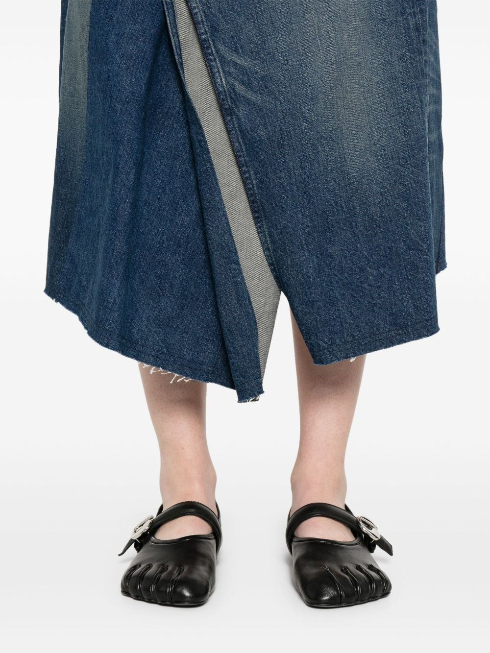 Denim asymmetric skirt - 2