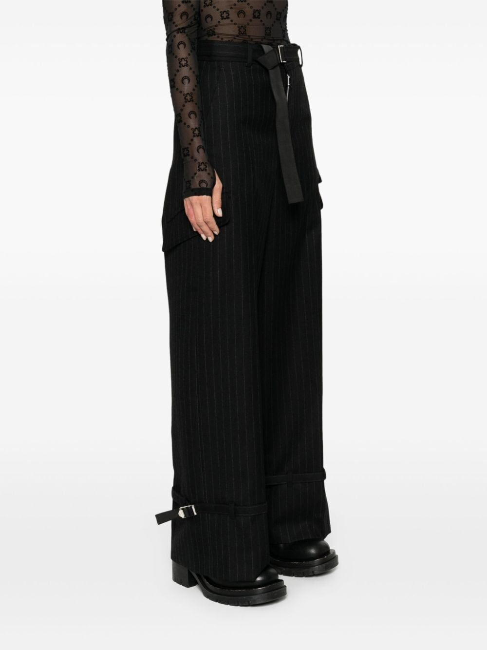 Sacai Women Chalk Stripe Pants - 6