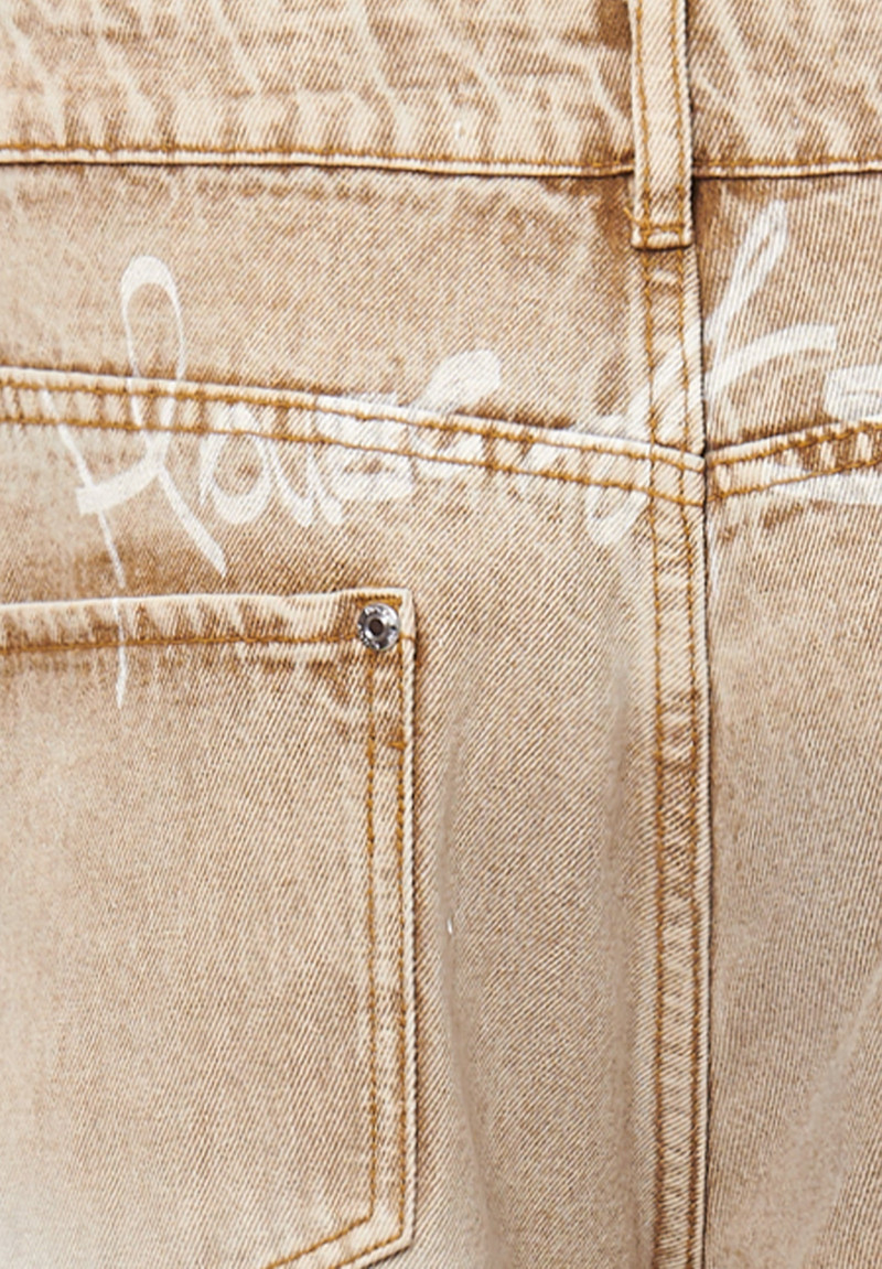 CLASSIC SAND WIDE LEG DENIM 6