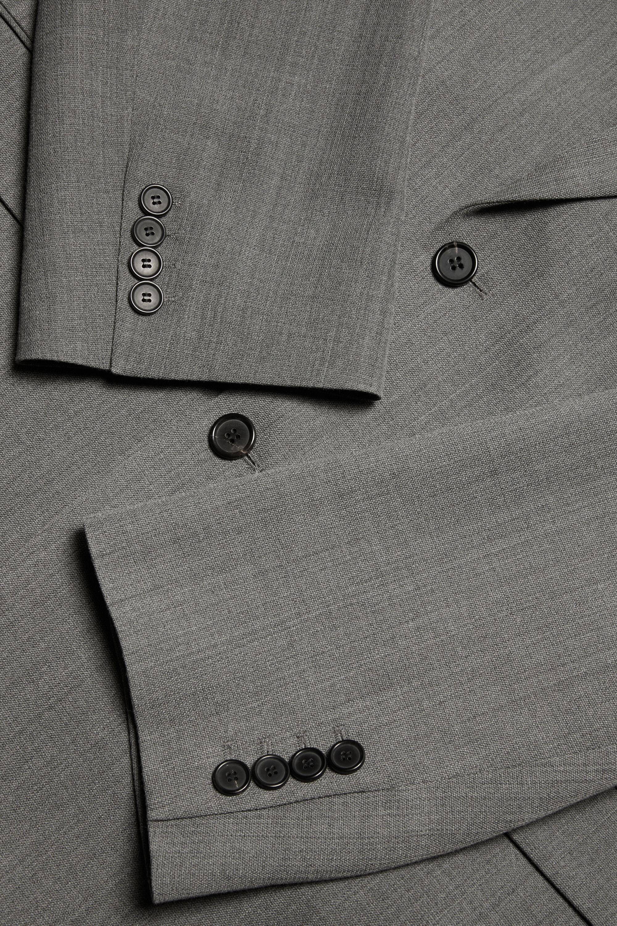 Relaxed fit suit jacket - Grey Melange - 6