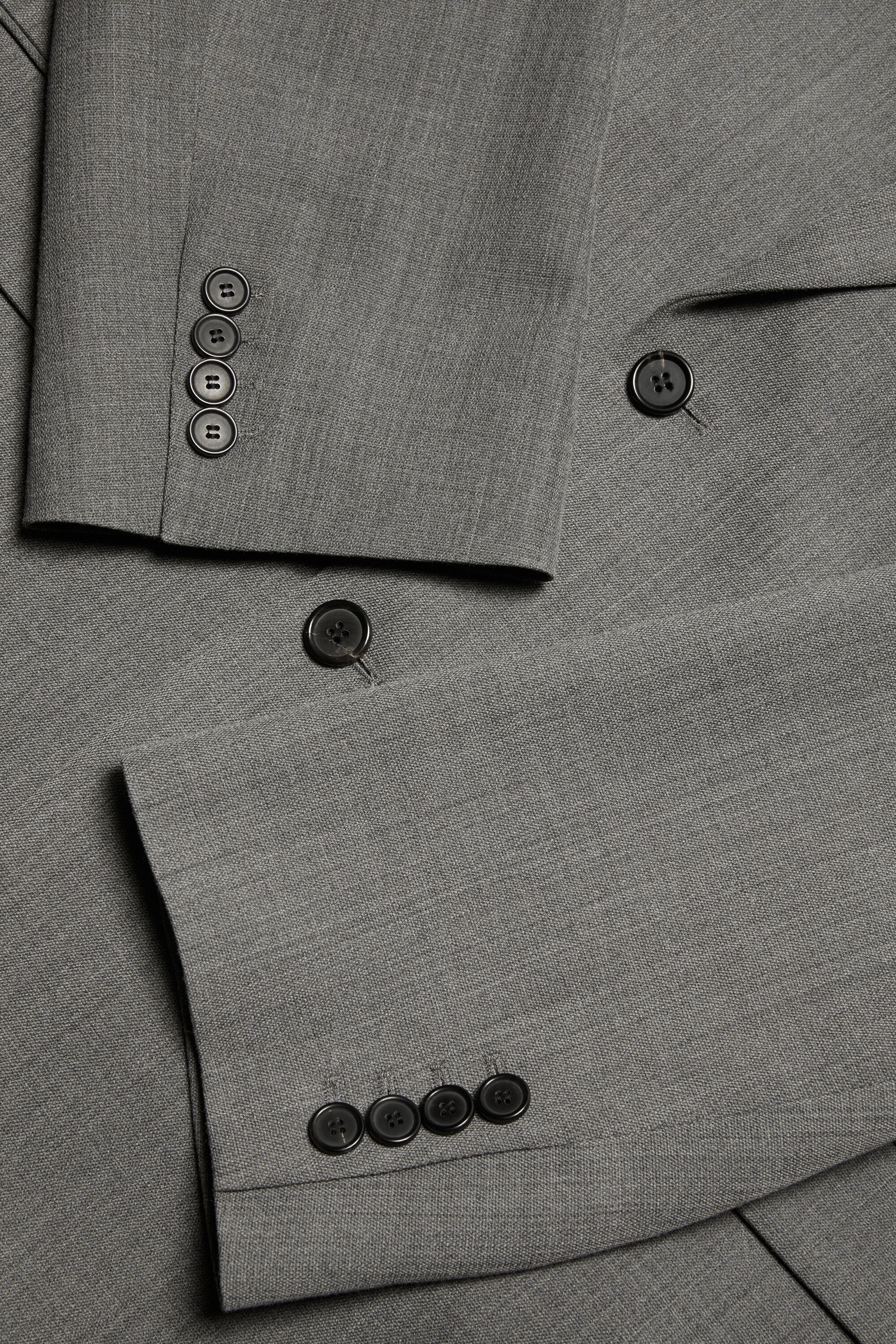 Relaxed fit suit jacket - Grey Melange - 6
