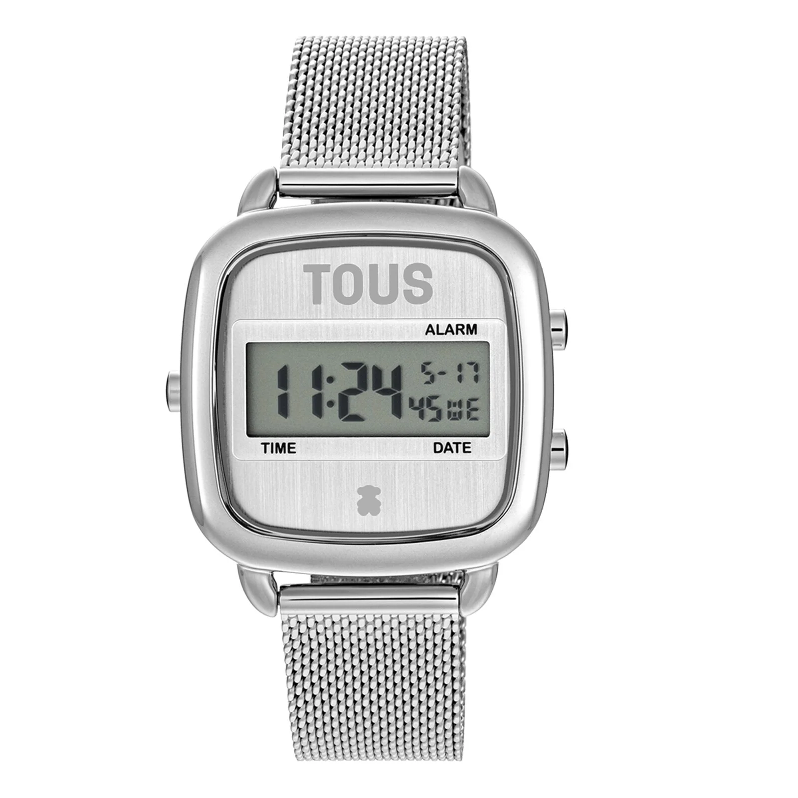 D-Logo New Digital watch with steel strap - 1