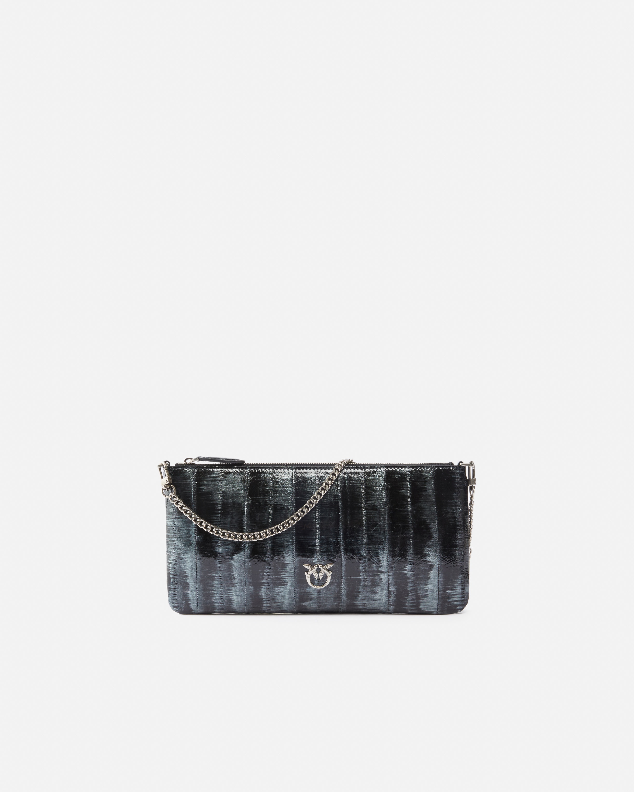 EEL LEATHER CROSSBODY CLUTCH PINKO GALLERIA. - 1