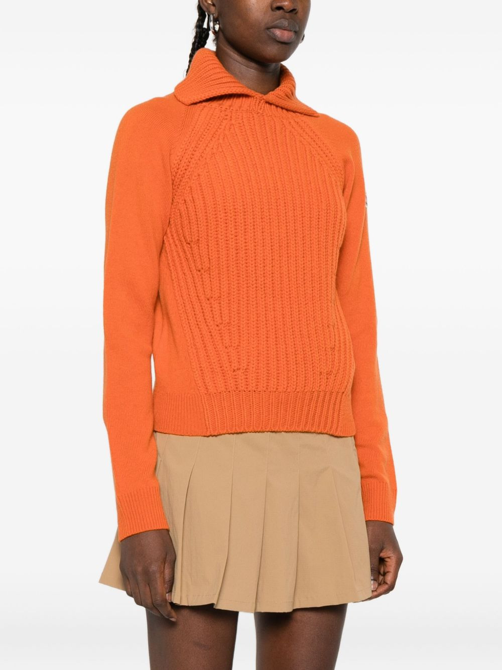 cable-knit turtleneck sweater - 3