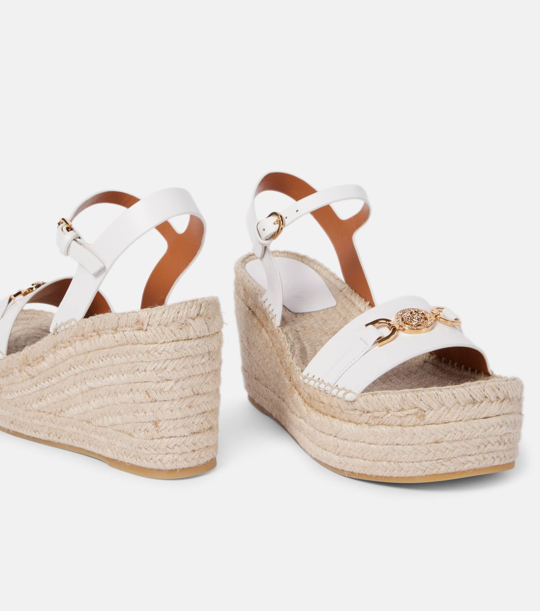 Medusa '95 leather espadrille wedges - 6