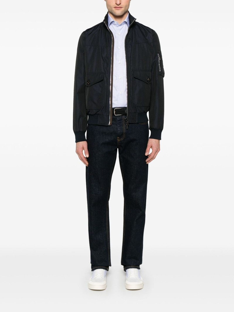 Canali mini-check shirt outlook