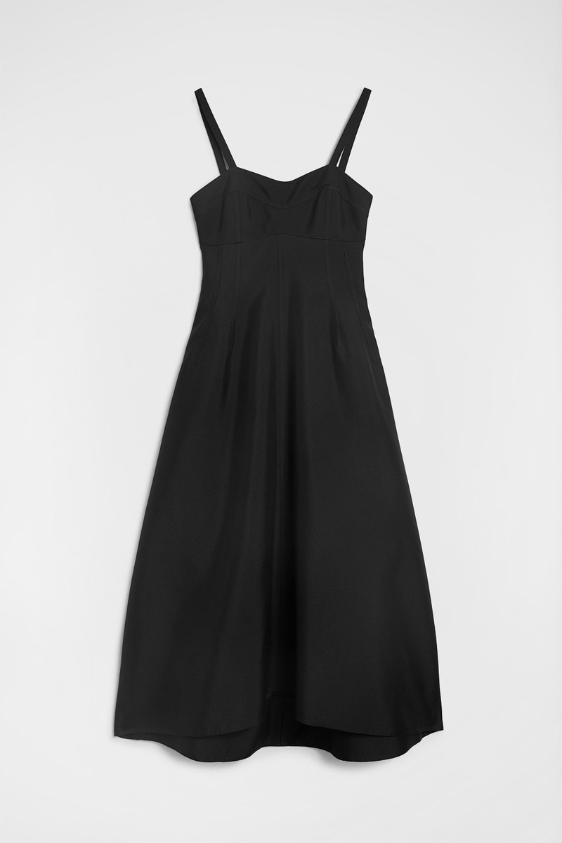 Techno Gabardine Bustier Dress 1