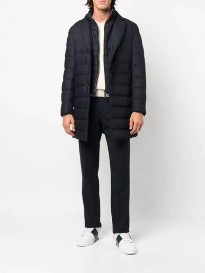 Herno concealed-zip padded coat outlook