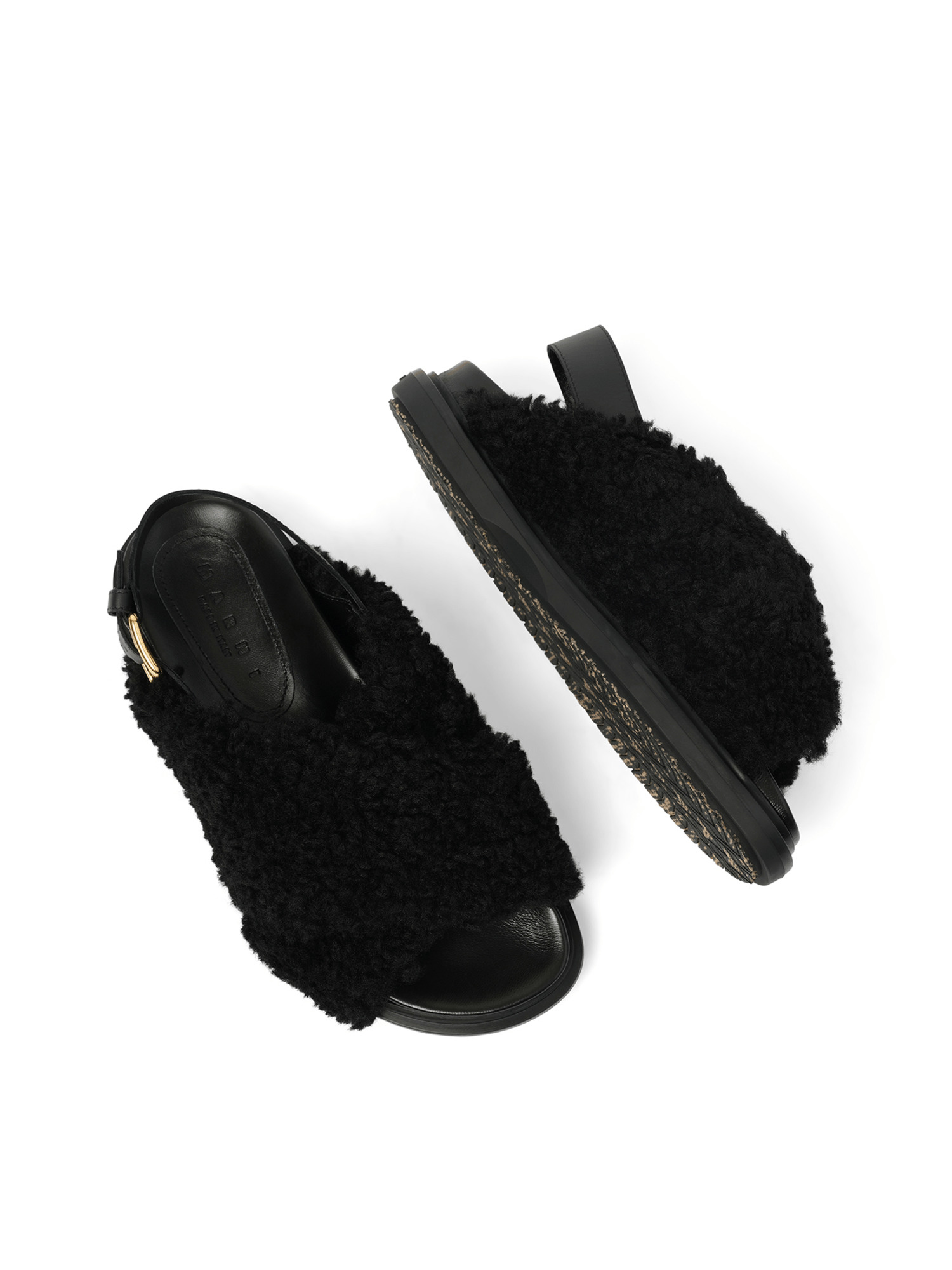 Fussbett Incrocioco Sandals in Black - 4