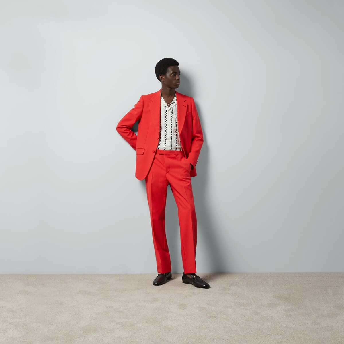 Horsebit fabric jacquard jacket - 2