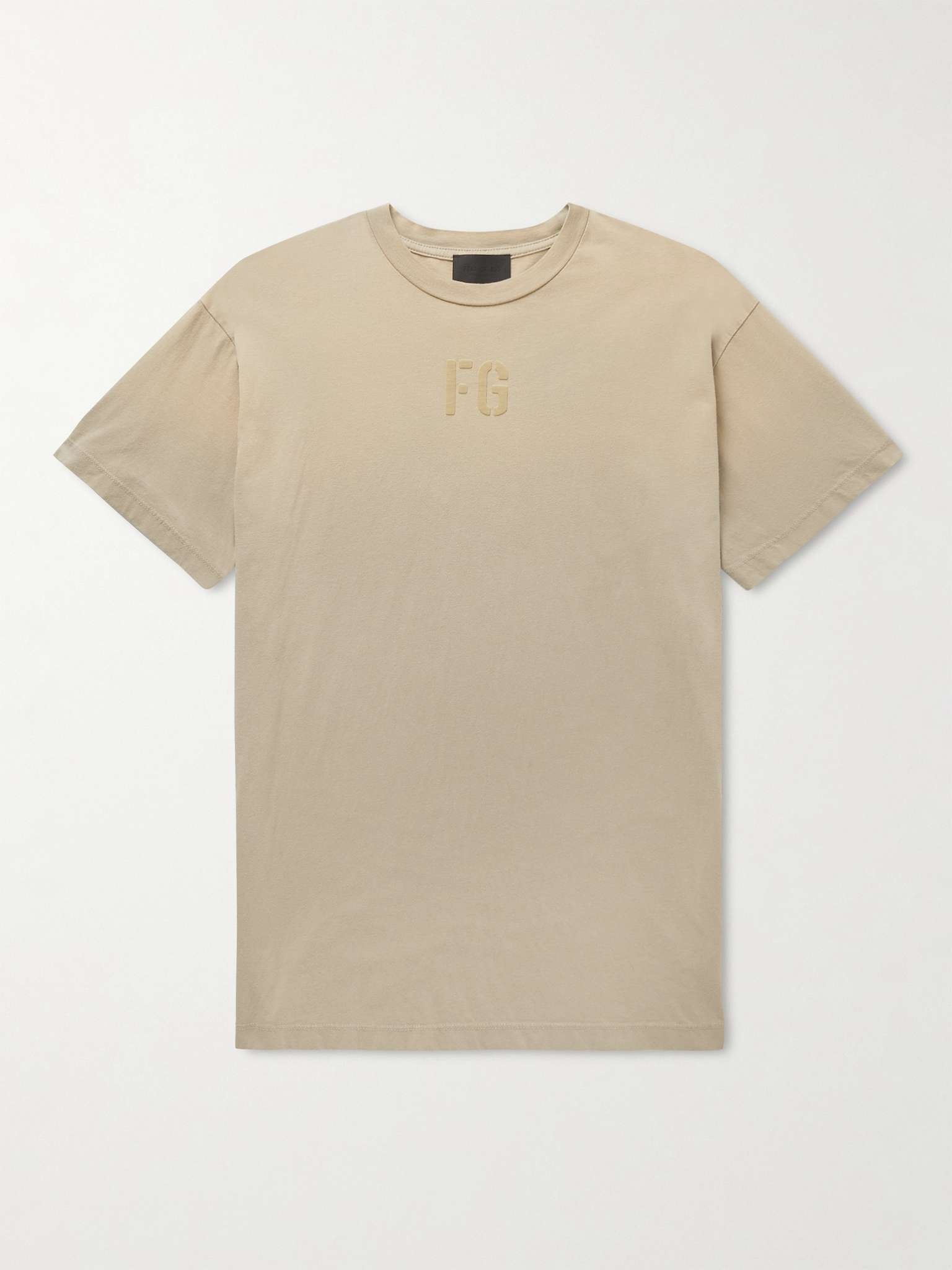 Logo-Flocked Dégradé Cotton-Jersey T-Shirt - 1