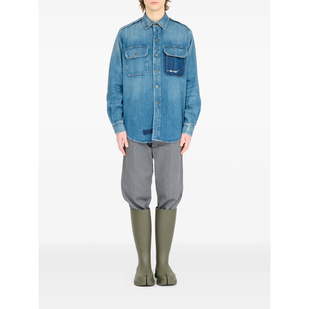 Maison Margiela Blue Shirts Men - 3