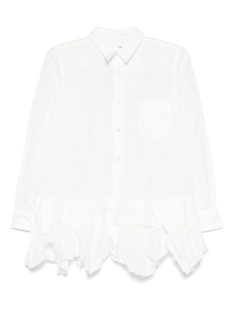 ruffled-hem shirt 1