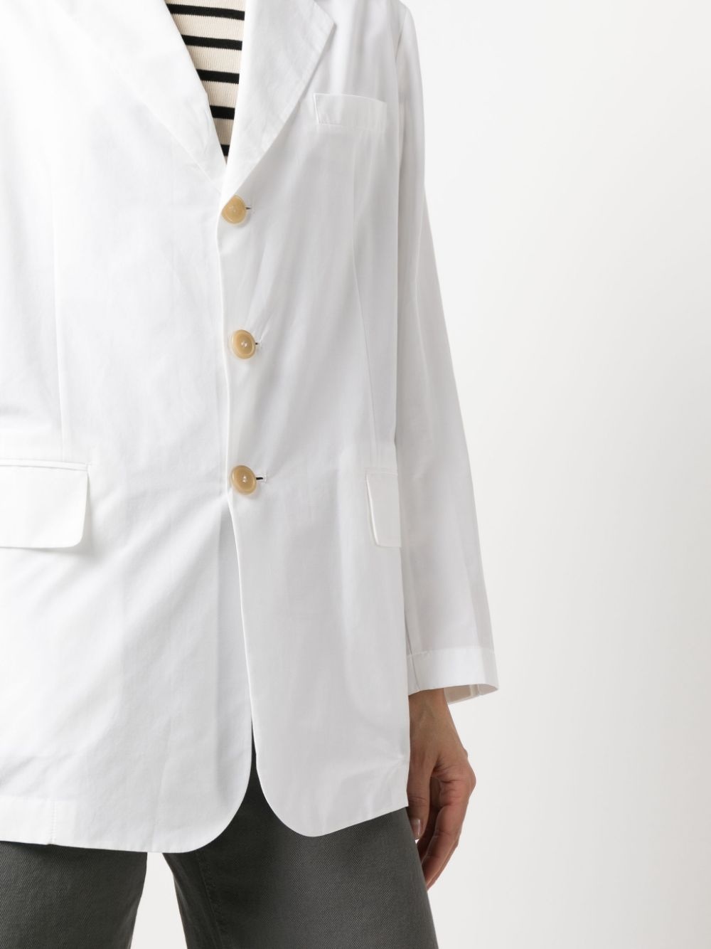 single-breasted button blazer - 5