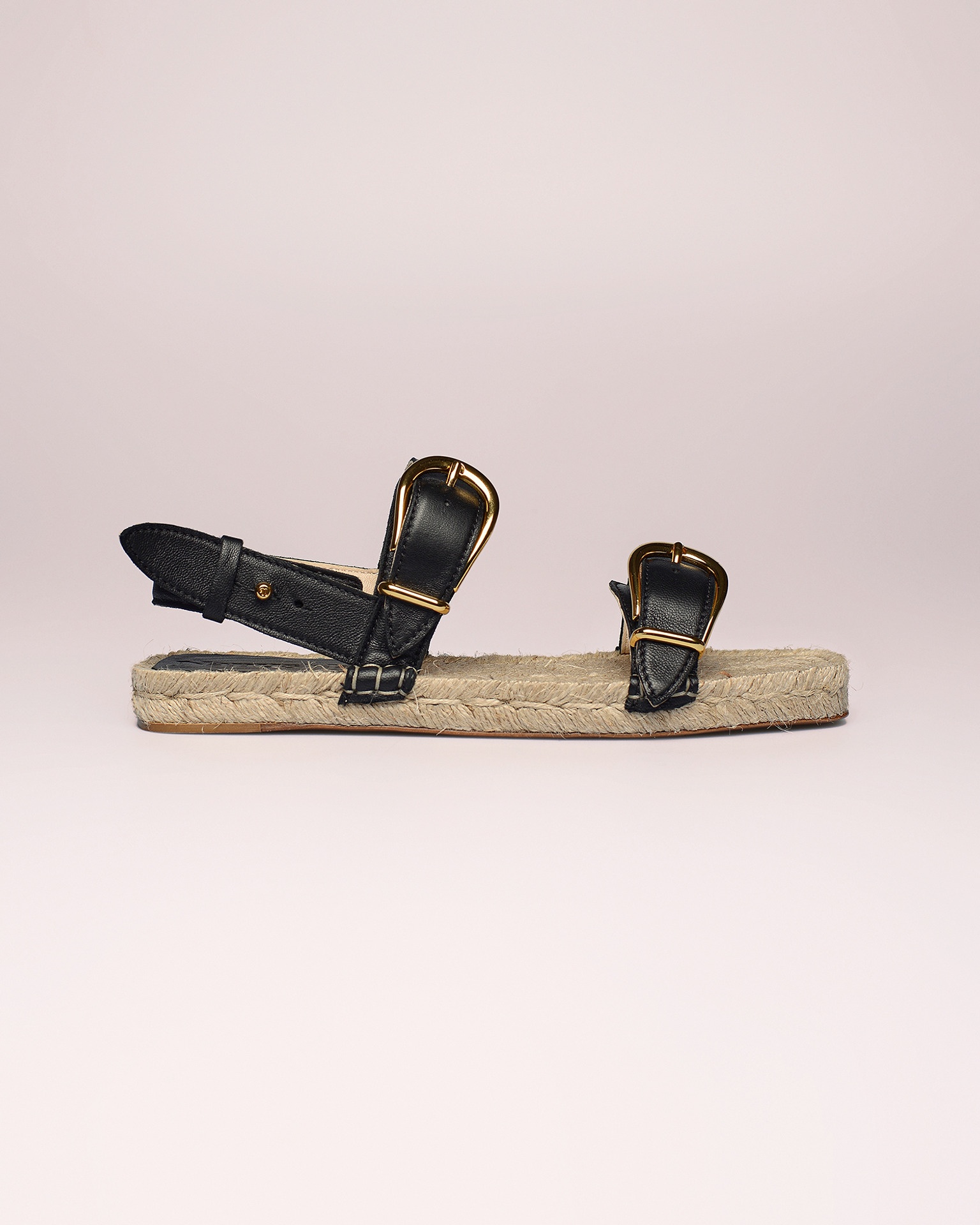 MUNGA - Lamb nappa sandals - Black - 3