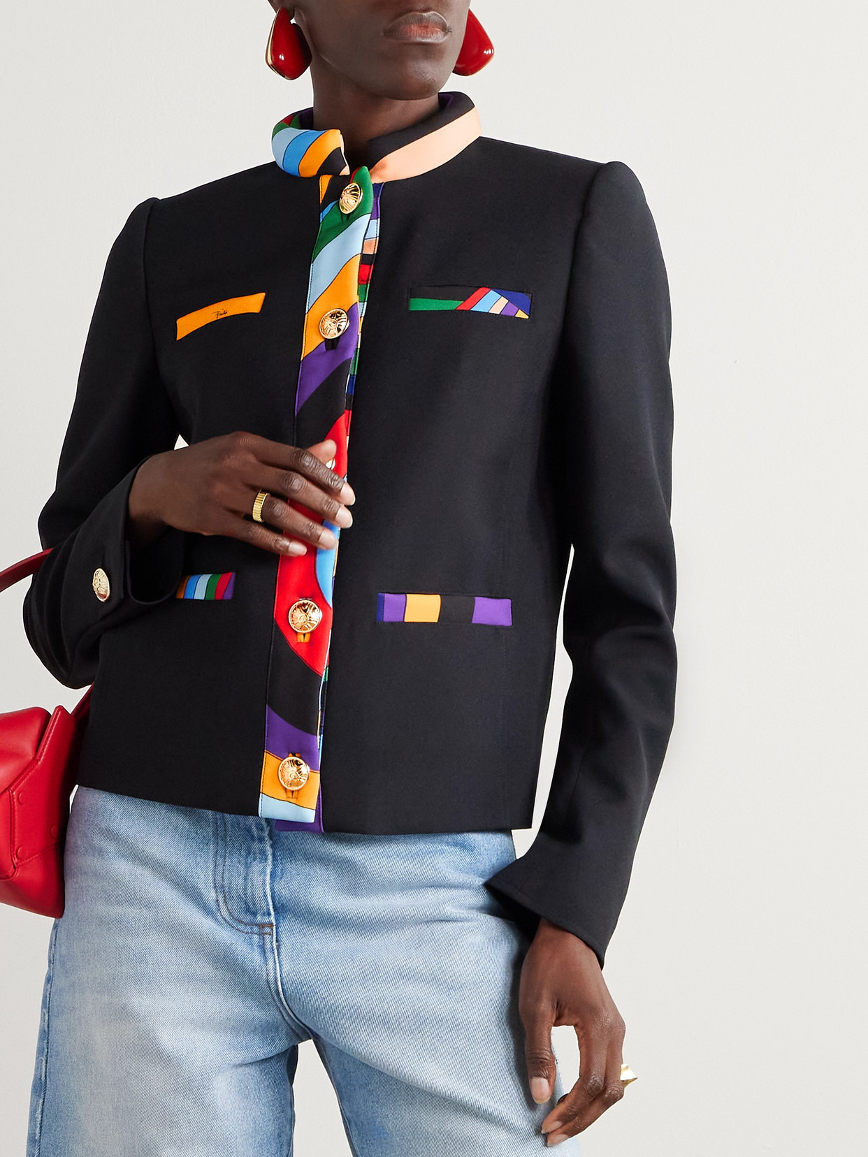 Printed Cady Jacket - 4