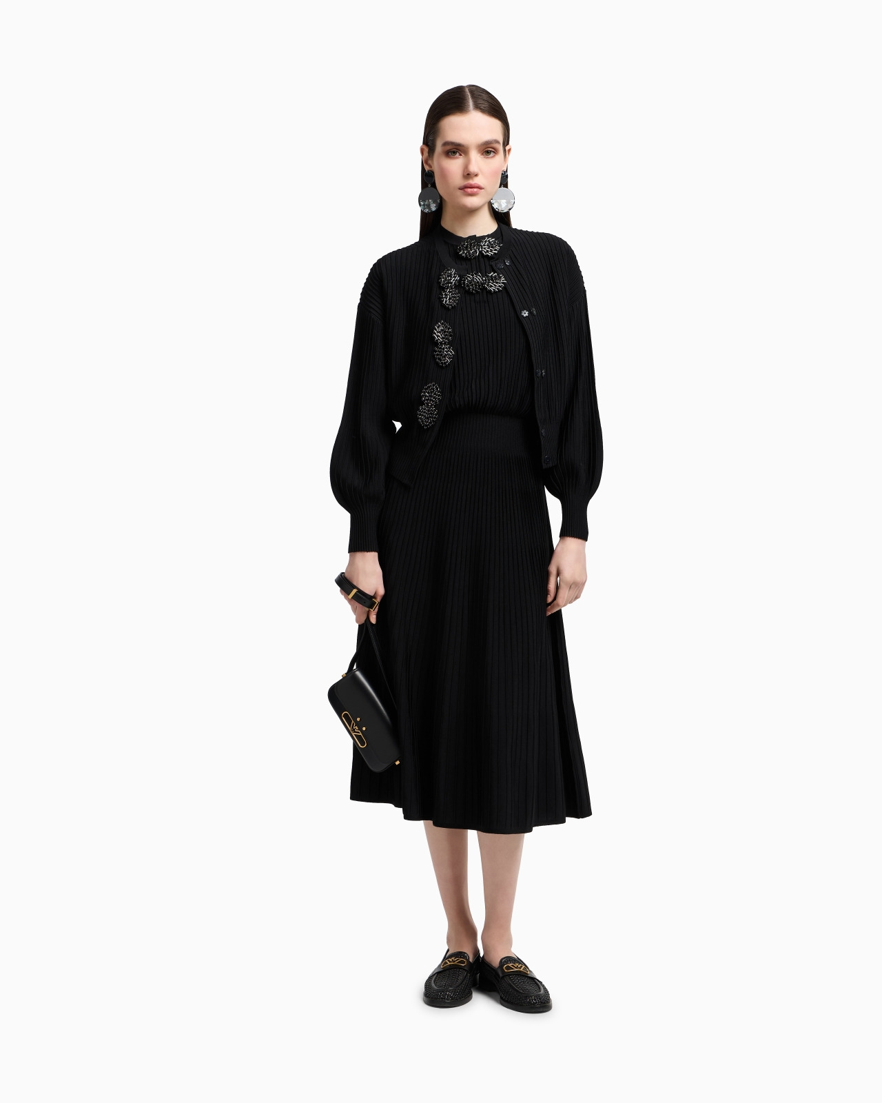 OTTOMAN LONG DRESS WITH JEWEL DETAILS - 2
