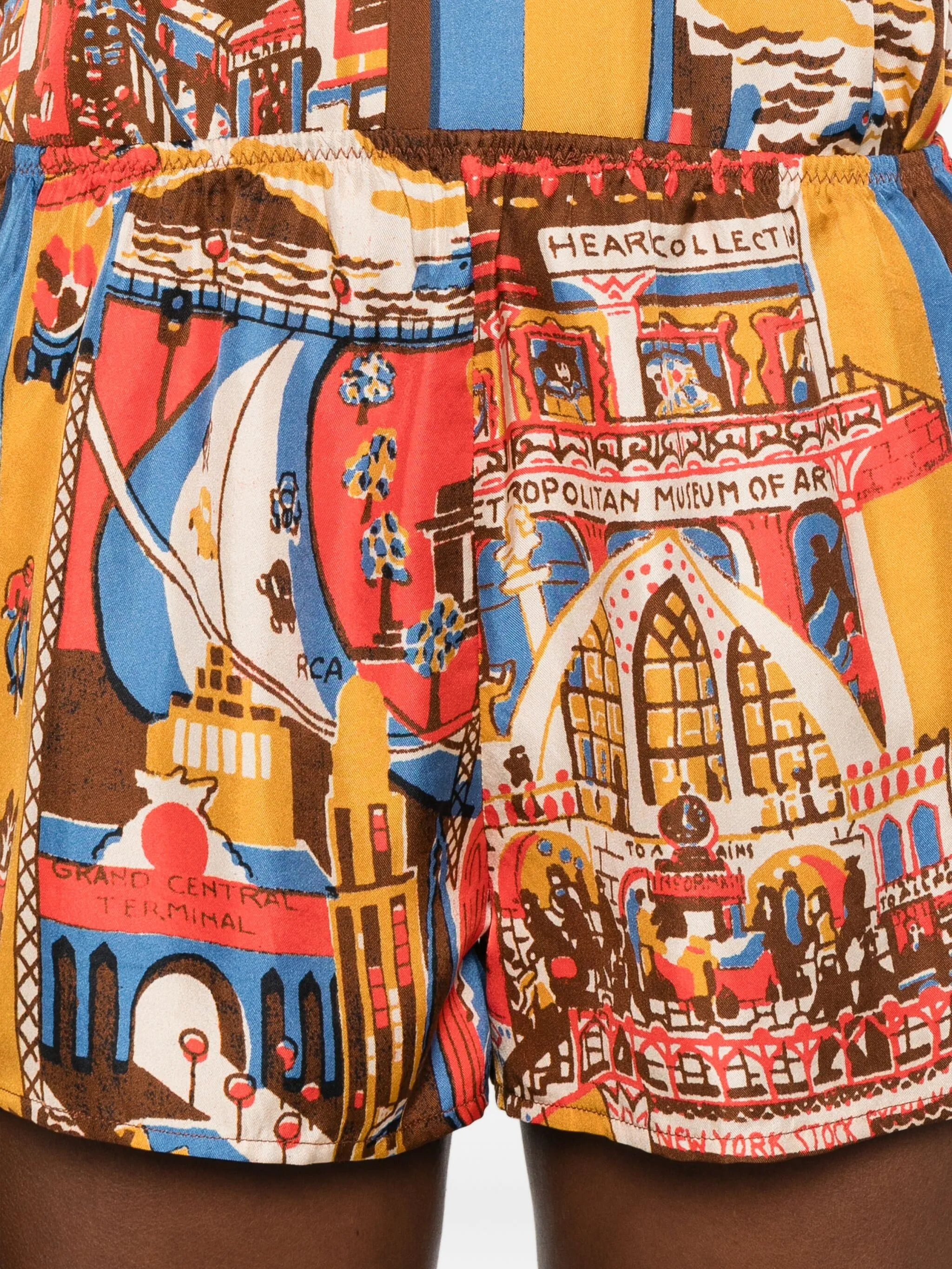 Manhattan Island print shorts - 5